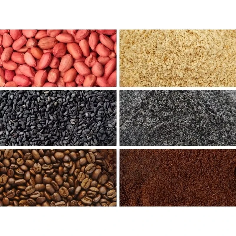 Automatic Small Nut Powder Grinding Machine Auto Groundnut Peanut Nuts Flour Electric Crusher Grinder Mill for Sale