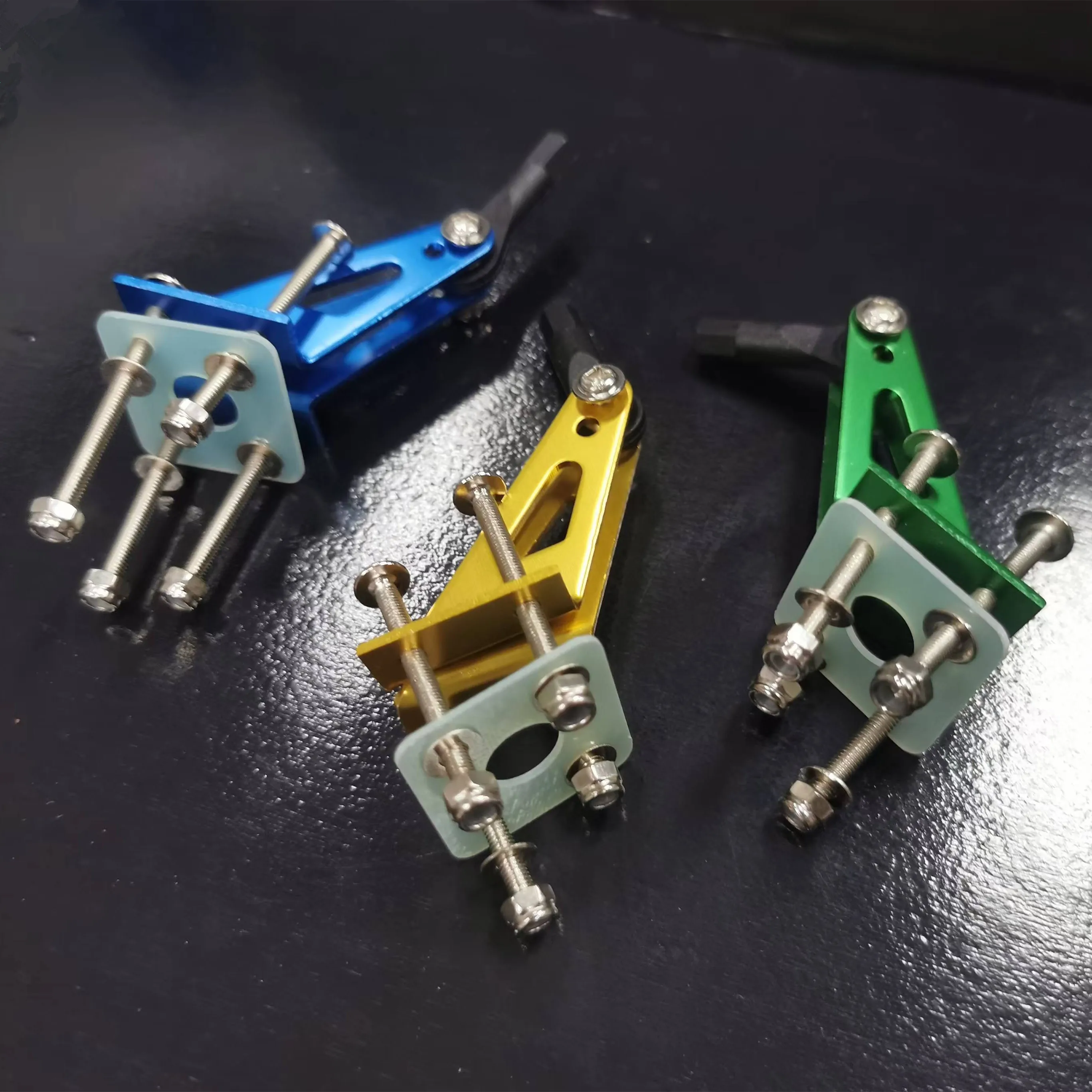 TOC Aluminum 4-Point Rocker Arm H33x25x24mm, RC Aircraft Servo Horns Durable Control System Precision Upgrade Accessories
