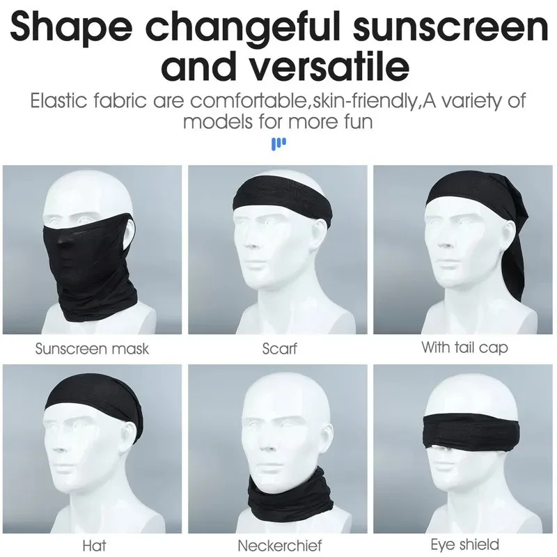 

UV Face Cover Outdoor Sport Running Scarf Dustproof Men Women Mask Summer Cycling Breathable Headwear Ice Silk Anti