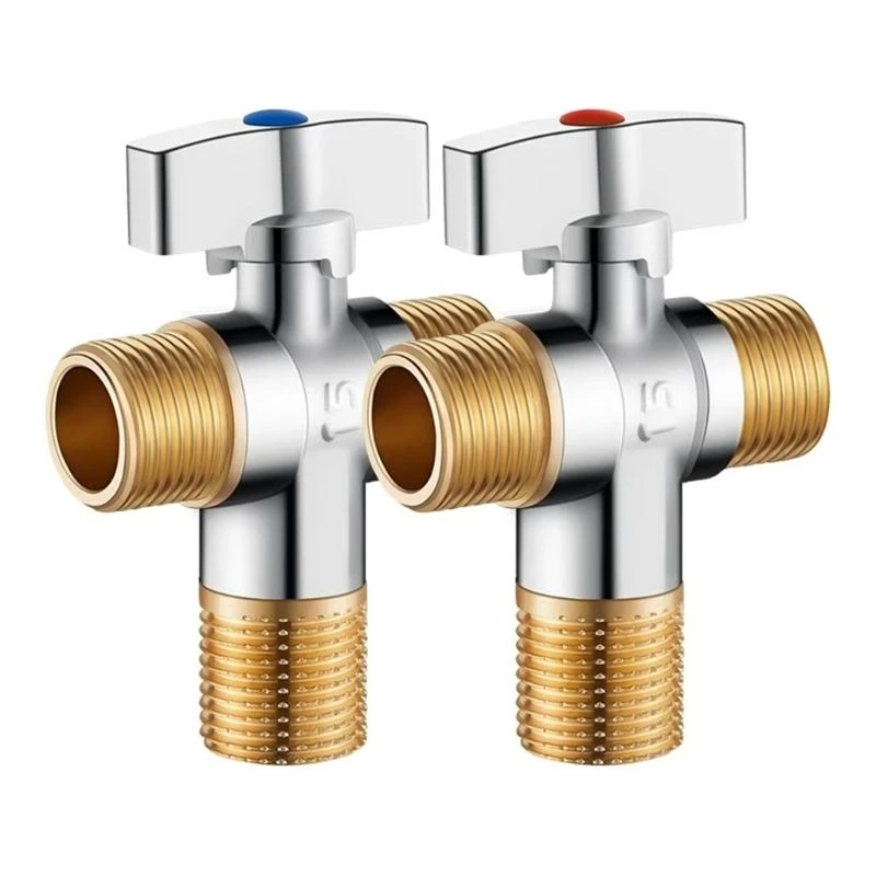 

Упаковка из 2 прочных латунных останочных клапанов 1/4 поворота дюйма F1807 x 3/8 дюйма сжатия OD для туалетов и