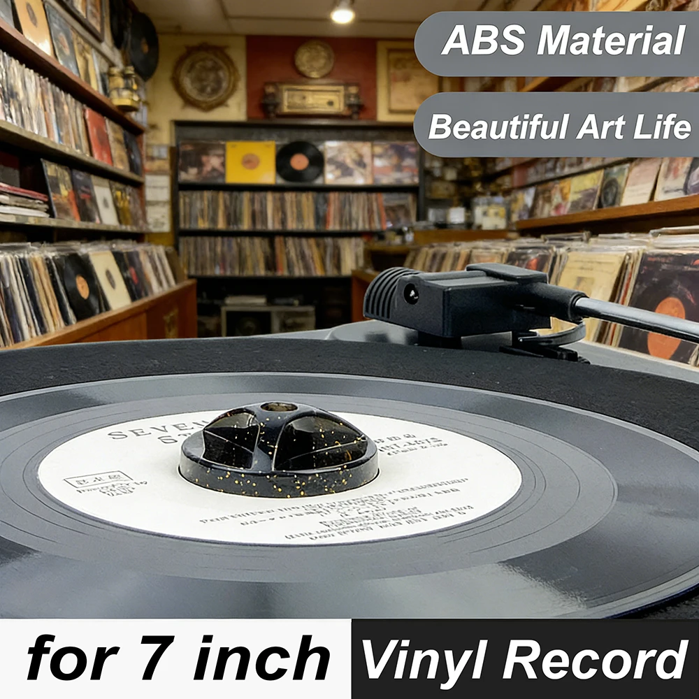 1Pcs Vinyl Record Dome Center Adapter Universal 45 RPM Turntable ABS Accessories for 7 Inch EP Record Vinyl Record