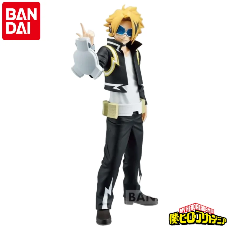 

В наличии оригинальная фигурка Bandai, 100% натуральная Banpresto My Hero Academia Kaminari Denki, модель, украшения, статуя, праздничные подарки