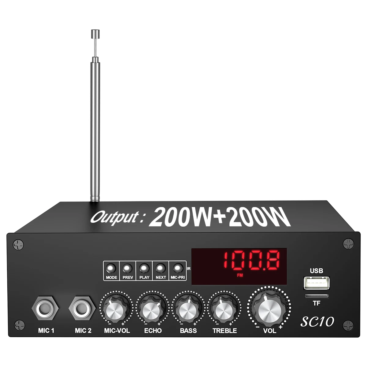 NEWVIRE 2*200 Вт цифровой аудиоусилитель мощности класса D Bluetooth TPA3251 USB звуковая карта сабвуфер театральный аудио стерео эквалайзер A