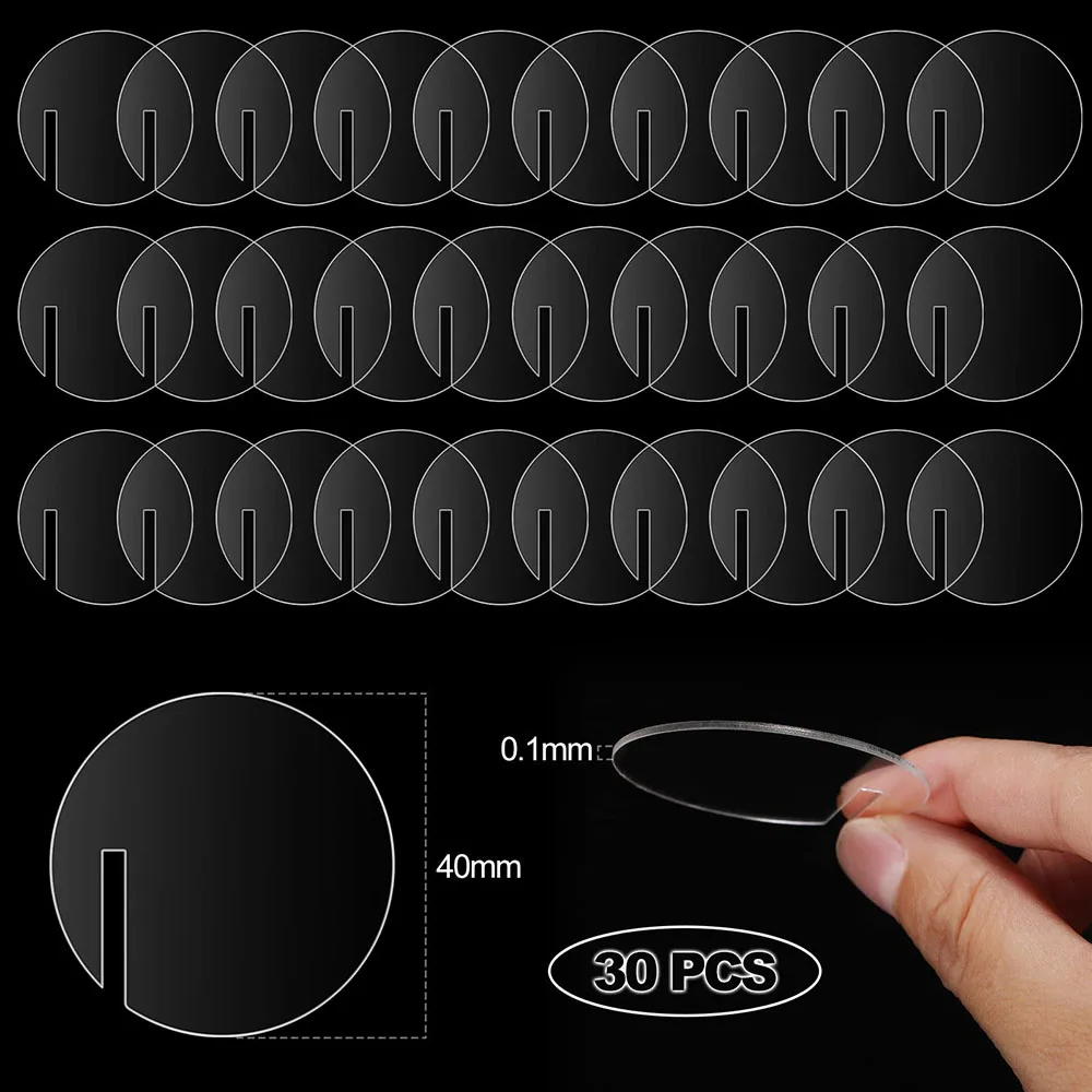 30pcs Acrylic Circle Drink Tags Round Party Drink Tag Circle Drink Markers Blank Acrylic Tags Rim of Glass for Party Decoration