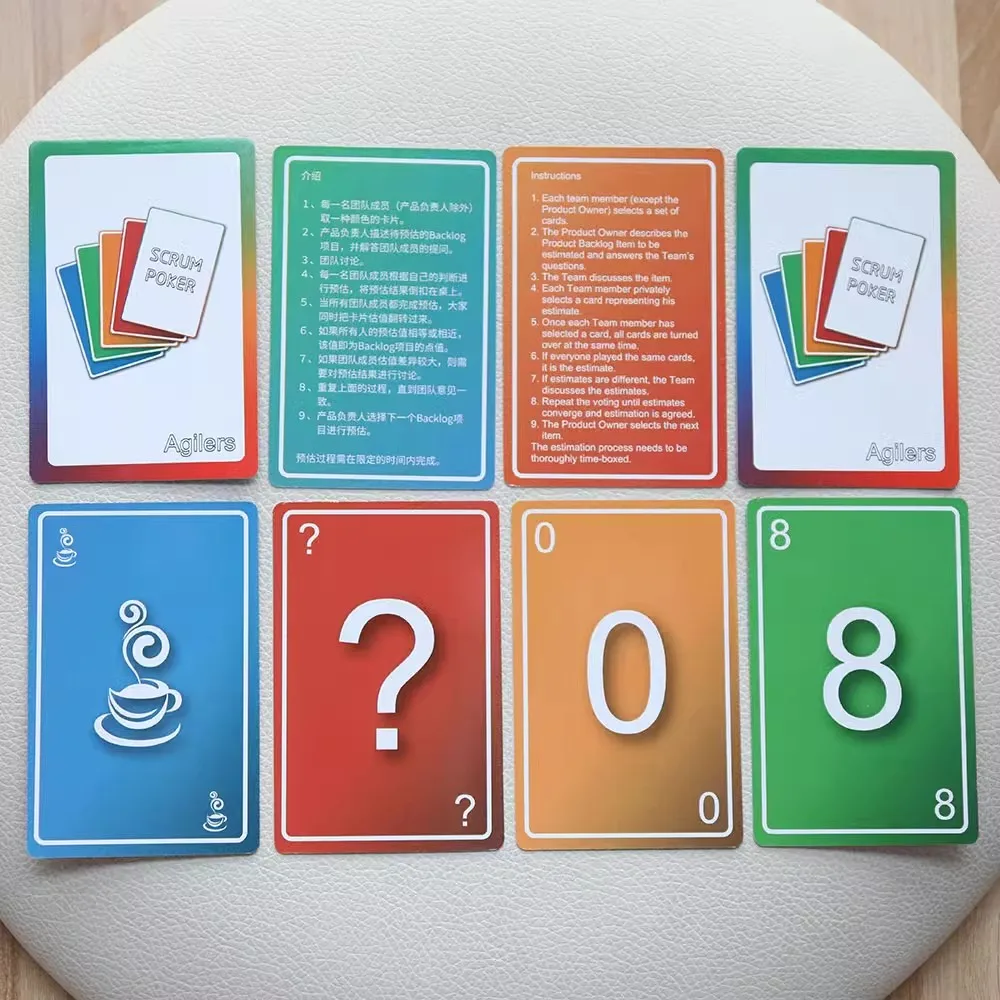 

Planning Poker Cards Decks - Stationery for Agile Scrum Cards