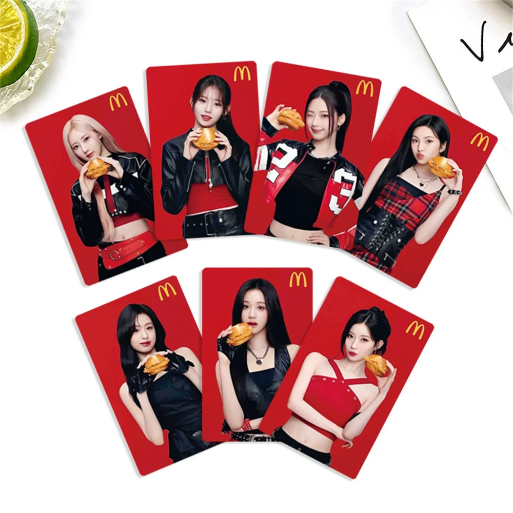 KPOP BABYMONSTER cartes photo 7 pièces cartes en papier bande vidéo carte postale Double face AHYEON RORA ASA RUKA Lomo cartes Fans Collection