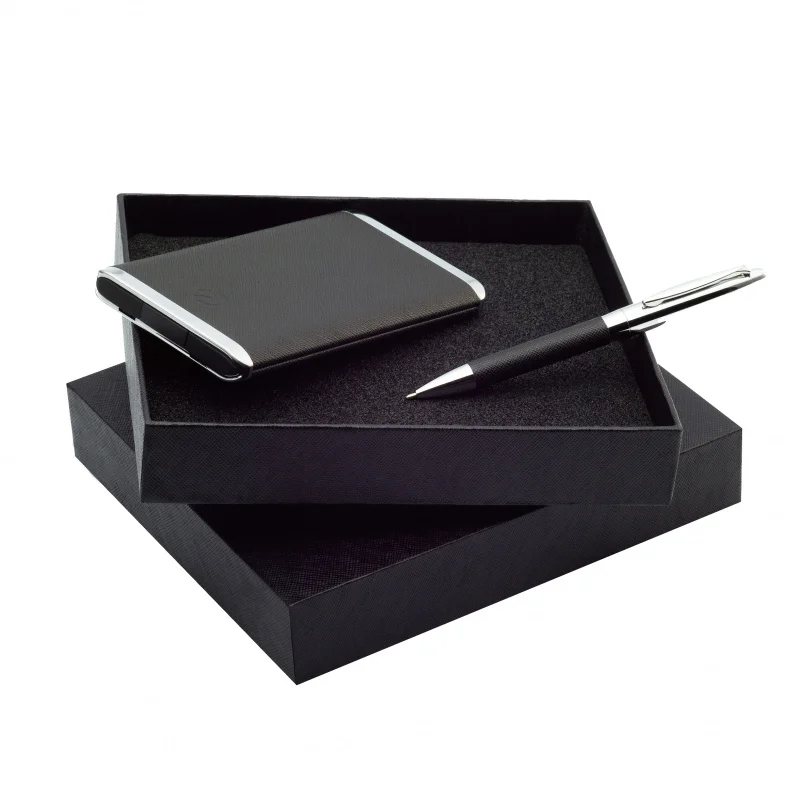 

2025customized.Customized Luxury PU leather ballpen and power bank Sets Business 152081-CR