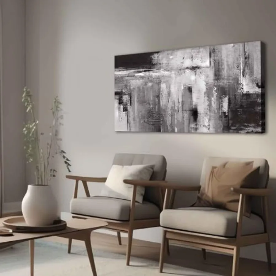 

Abstract Canvas Painting Modern Home Decor Art Picture Ready to Hang for Living Room Bedroom Office Wall Decor 20x40 Inch