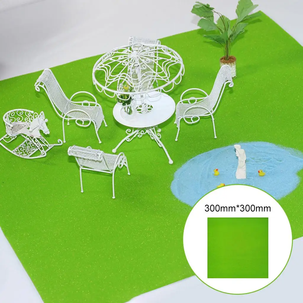 Rtificil Model Grss Mt, Turf Lwn for Crfts Diy Model Lscpe Decortion ()