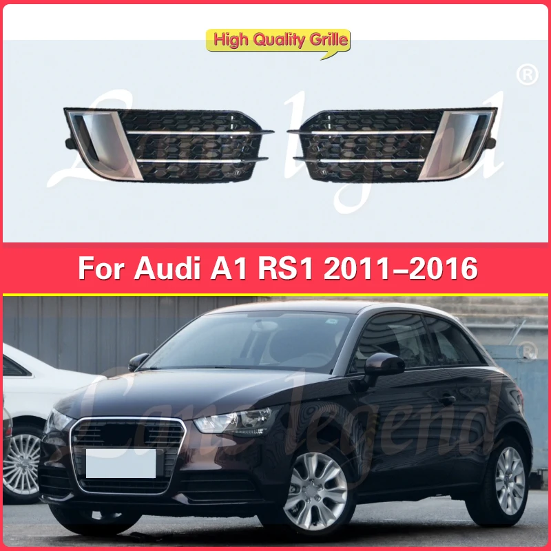 Honeycomb Front Sport Fog Lamp Cover Fog Light Grill for Audi A1 Change to RS1 Standard 2011-2016 Car Styling Accessories Tools