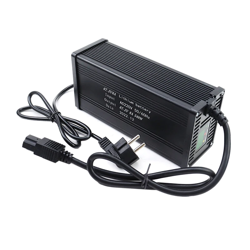 48V 60V 72V 5A 8A 10A 12A 15A 20A Lithium ion Charger 13S16S 20S 54.6V 67.2V 84V High-power Intelligent with Display Metal Shell