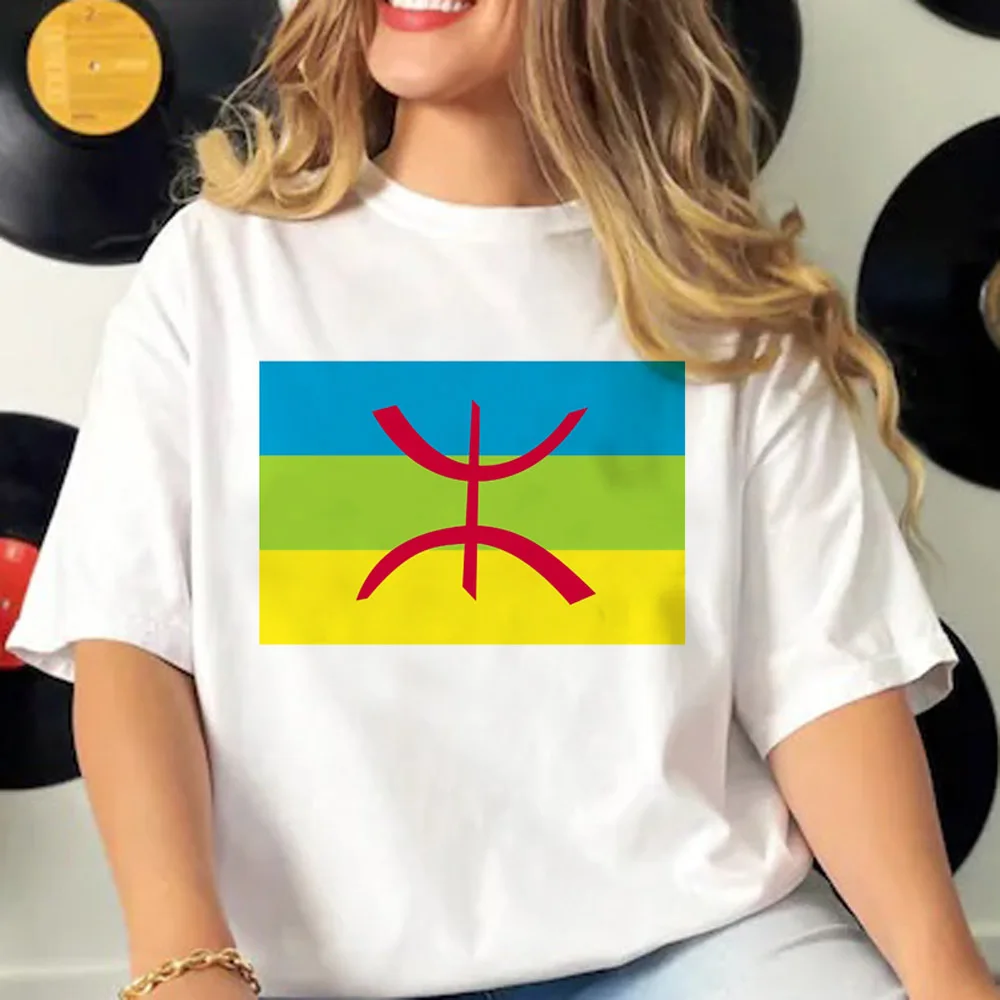 Amazigh t shirt women modern style t-shirts female comic Japanese graphic clothes