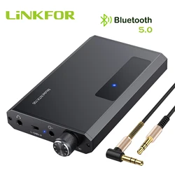 LiNKFOR Portable HiFi Headphone Amplifier 16-150Ω with/without Bluetooth-compatible 5.0 Receiver 3.5mm AUX Audio Earphone Amp