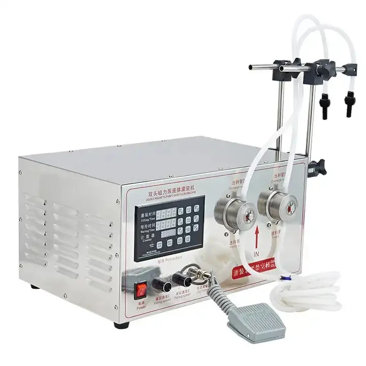 Magnetic Pump Liquid Filling Machine Bottle Filler Machine 304 S.S Corrosion-Resistant For Alcohol Wine Essence Oil Ink