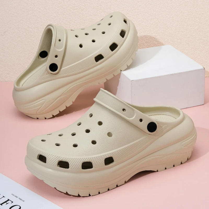 

Cave shoes for women, men's summer outerwear, anti slip thick sole, 2026 new beach toe cap sandals