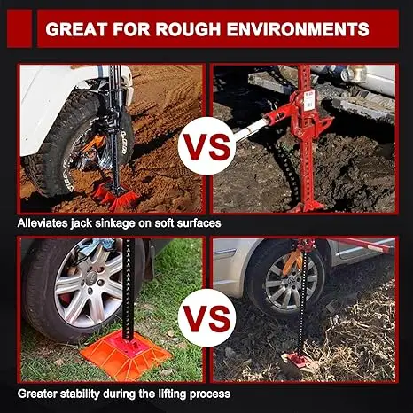 Monkey Climbing Pole Base Jack Base Farmer Roof Base Stand Off-road Rescue Hi Lift Jack Support Plate Board Offroad