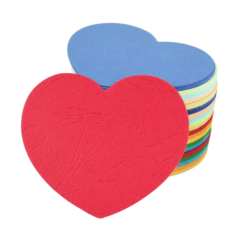 

50sheets Colorful Heart Sticky Notepad Memo Pad Message Annotation Paper Stationery Office School Supplies Valentine's Day Decor