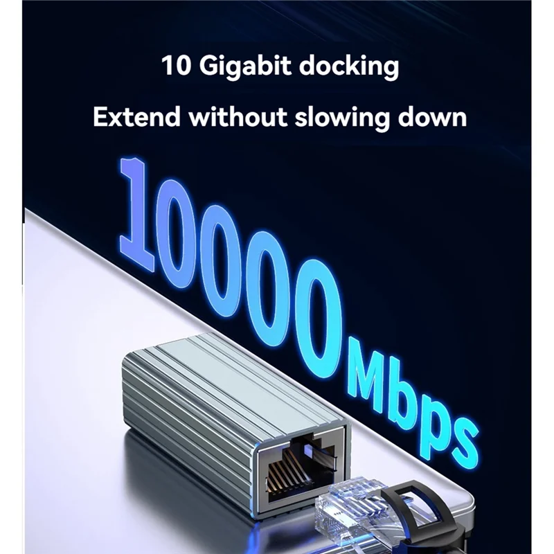 Разъем RJ45 10 Гбит/с, гигабитный сетевой удлинитель «мама-мама» для Cat8 Cat7 Cat6 Cat5, адаптер Ethernet-кабеля