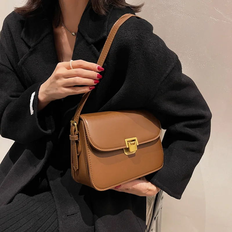 Temperament One-shoulder Bag Women's Messenger Fashion Simple Crossbody For Women Leather Handbags High Quality Luxury Exquisite