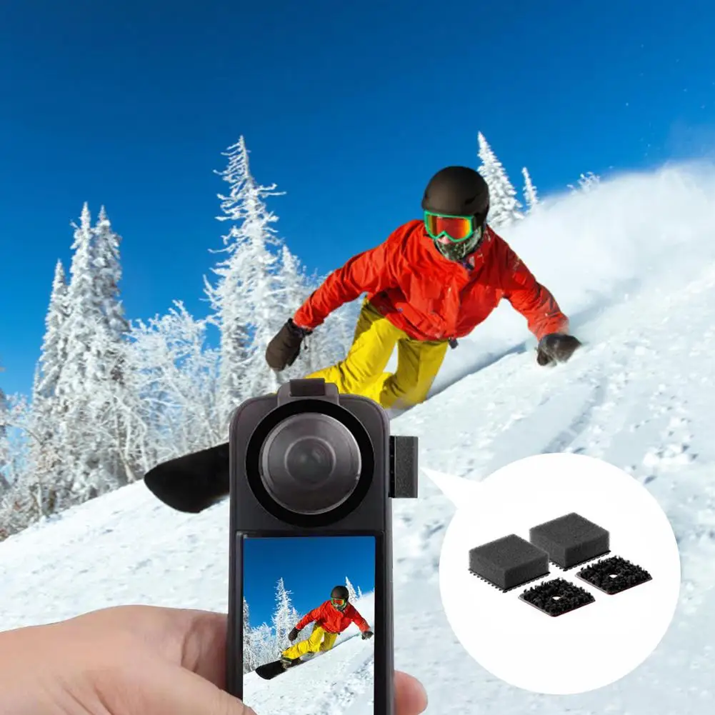 6 шт., ветрозащитный глушитель для камеры Insta360 X3