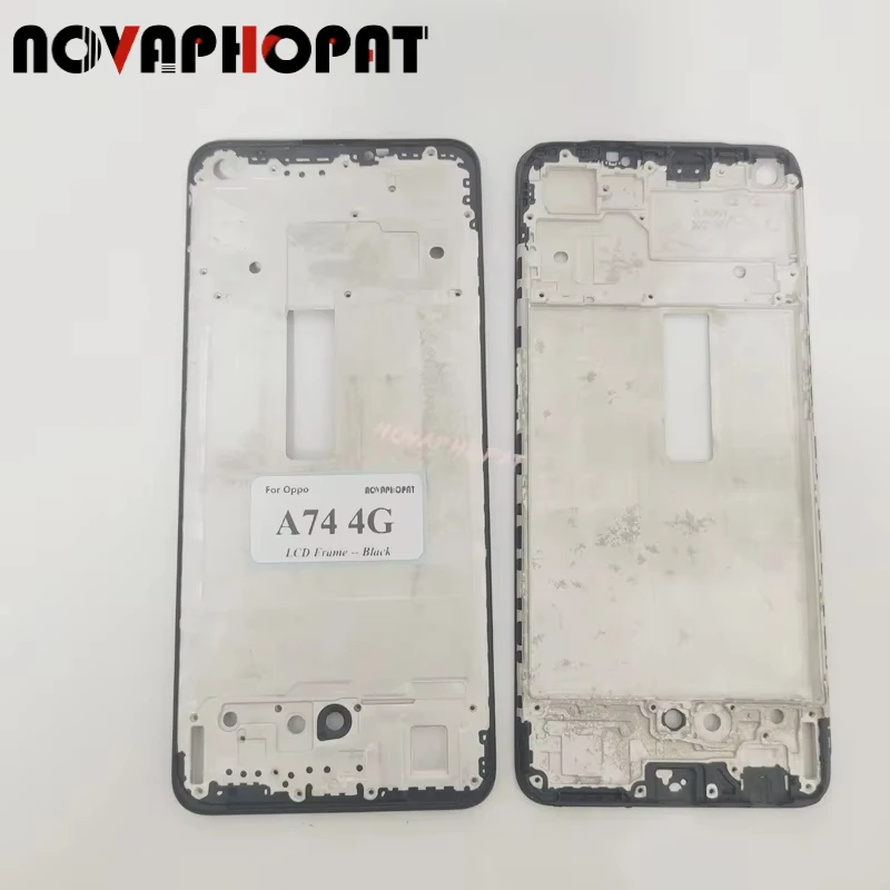 

LCD Frame Front Middle Housing Cover Chassis Bezel For Oppo A74 4G CPH2219 Front Cover