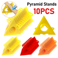 10pcs Pyramid Stands Triangle Stands Carpenter Lift Pads Paint Tool Triangle Paint Pads Feet for Woodworking Carpenter Tools Kit