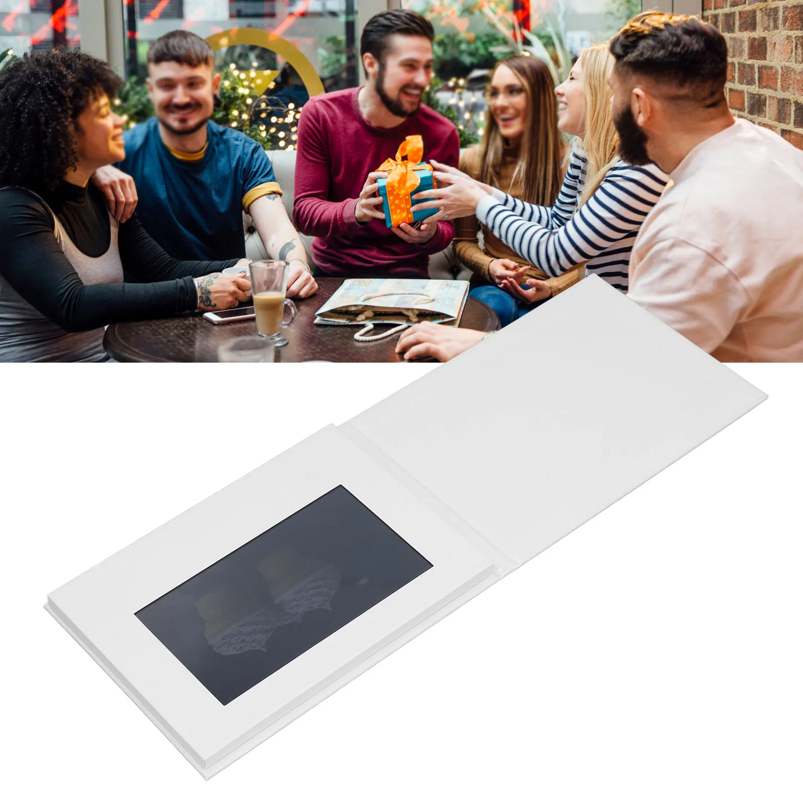 Video Greeting Card HD 7 Inch Touchscreen 4GB Memory Electronic Video Brochure for Birthday Advertising Electronic Brochure