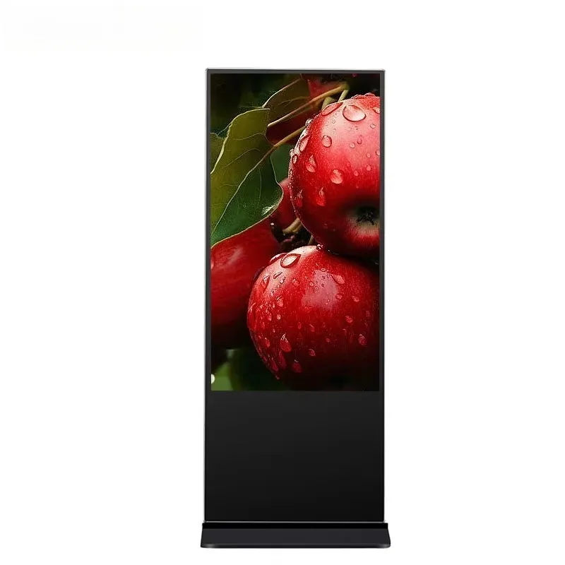 

32 Inch Portable Smart TV Display Wheels Android Touch Screen Floor Stand Movable Battery Stand SDK Enabled for Shopping Mall