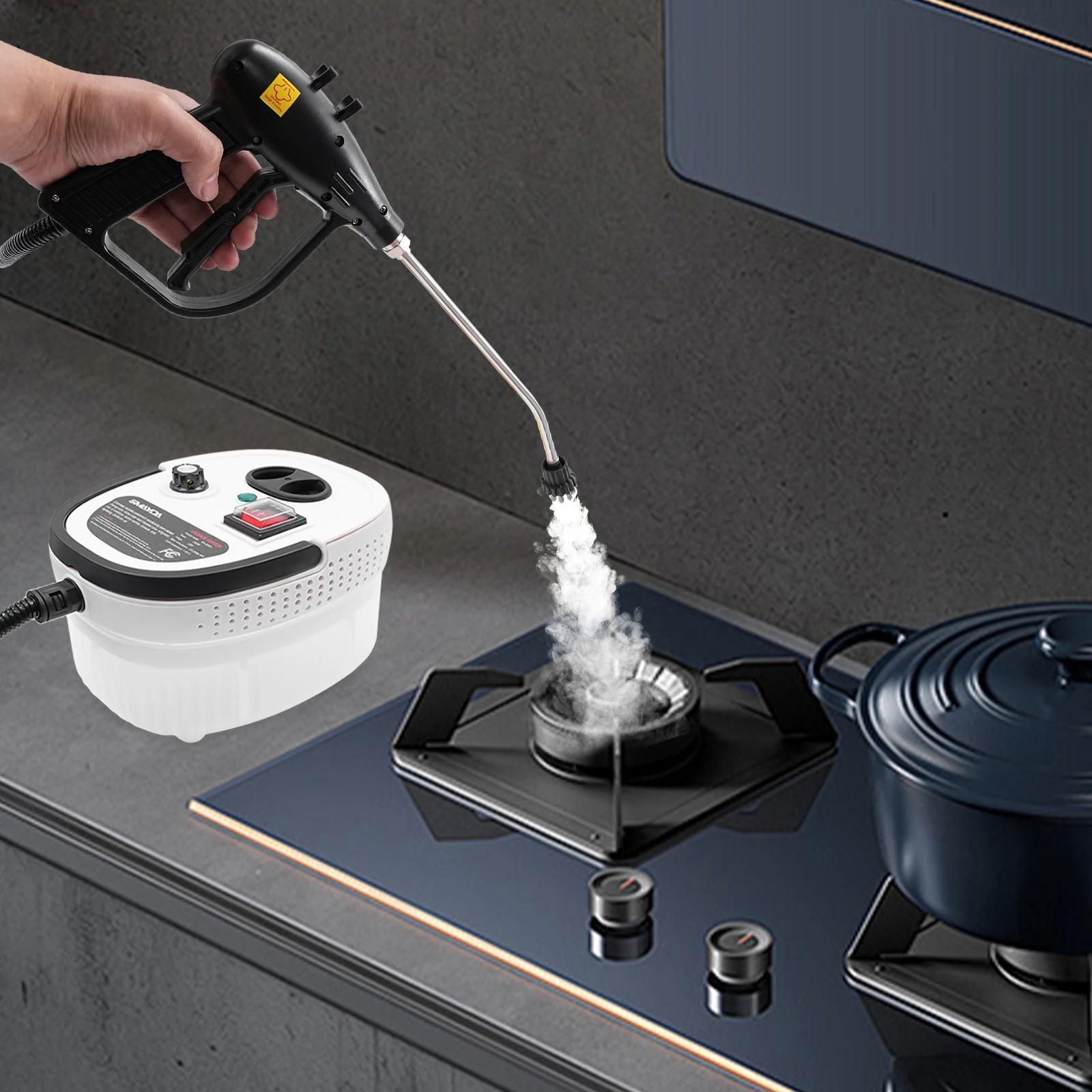 

1.2L Steam Cleaning Machine, High Pressure Steam Cleaner, 2500W Multipurpose Steam Cleaning Machine