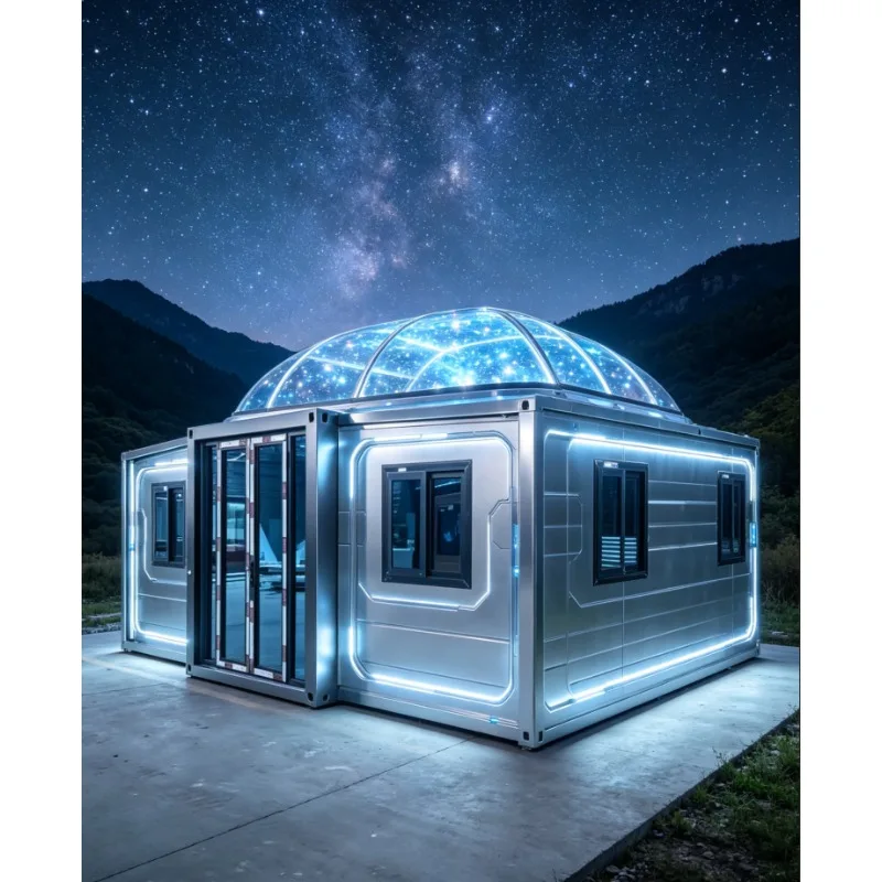 Prefab Expandable Container House Modular Steel Structure 20ft 40ft Folding Portable Home 2 3 4 Bedroom Luxury Villa Hotel Farm