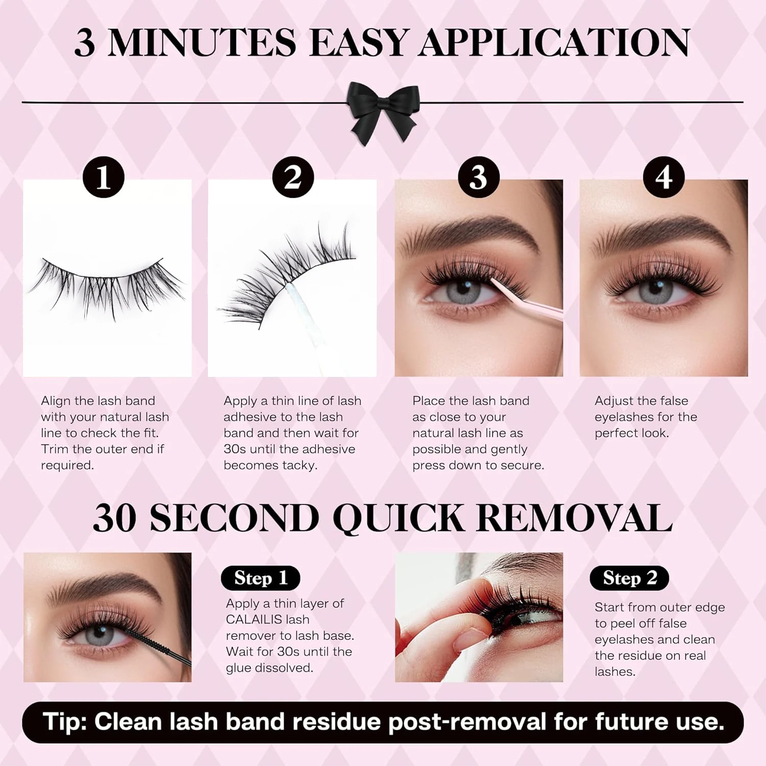 ​10 Pairs Half Lashes - Lightweight & Undetectable, Flexible Band for All Eye Shapes, Premium Fibers No Shedding Beginner Friend