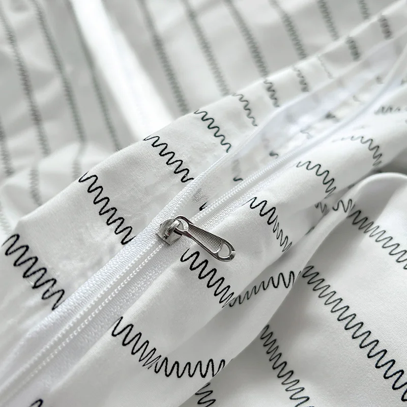 Stripe Duvet Cover 150x200 Simple Style Comforter Covers Queen Size housse de couette Skin-friendly Home Bed Linen(No Pillowcase