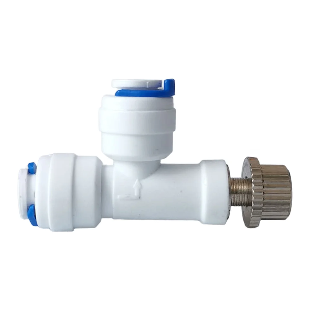 RO System Water Control Valve 2-Part Adjustable Switch for Reverse Osmosis Purifiers White Color Space Efficient Fit