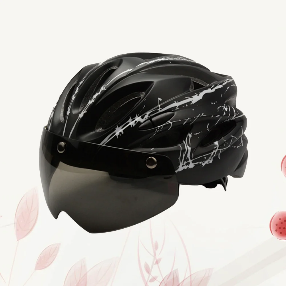 

Professional Bike Breathable Mountain Road Cycling Safety Cap Removable Lens Ventilated Riding