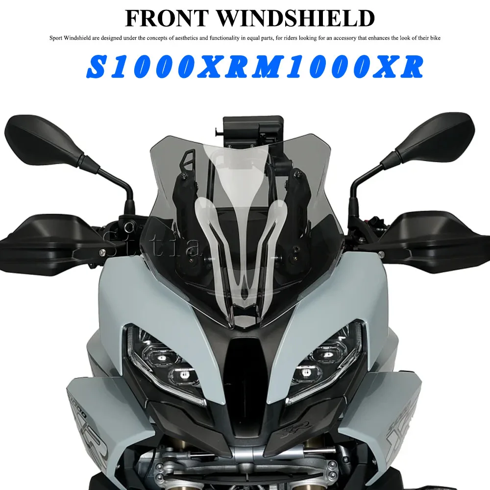 For BMW S1000XR S1000 XR S 1000XR 2020-2026 Thicken Large Windshield Windscreen Wind Deflectors M1000XR M1000 XR 2020-