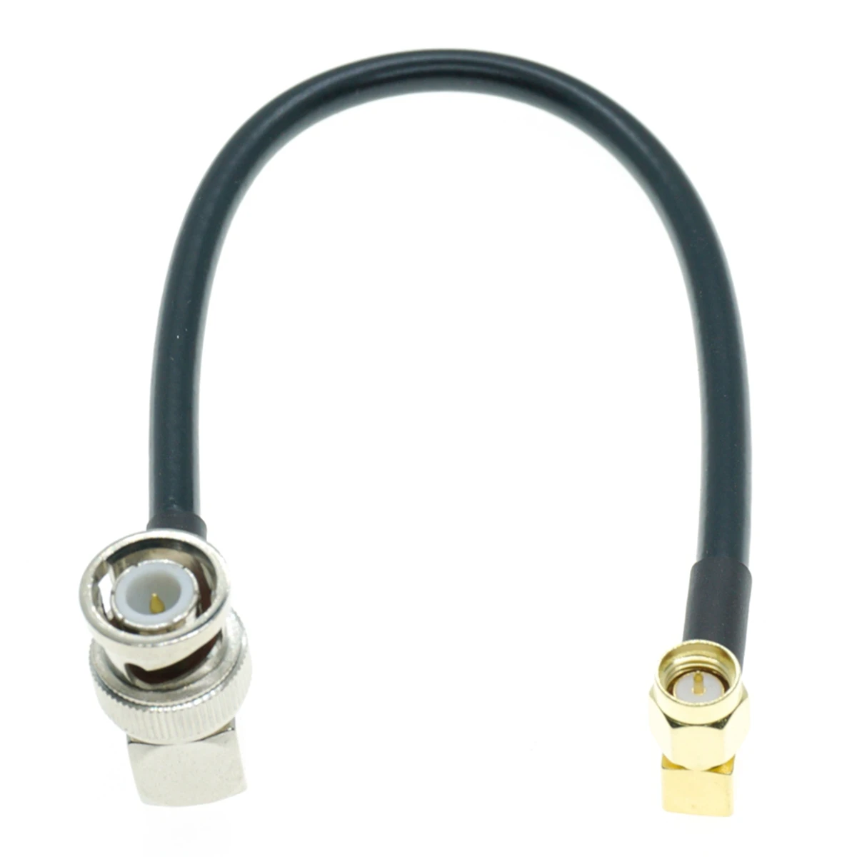 RG58 BNC MALE Right angle to SMA MALE RA Jumper RF Coaxial Extension 50 Ohm Cable