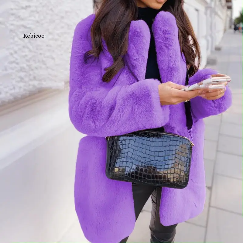 2022 Thicken Warm Oversized Chunky Outwear Autumn Winter New Women Teddy Bear Jackets Coat Female Casual Faux Fur Overcoat