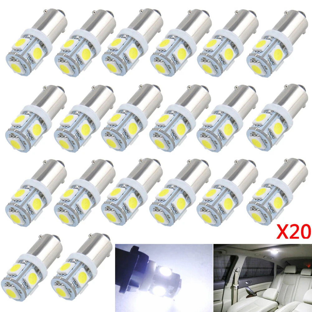 

20pcs T11 Ba9s 5050 5smd Led Bulbs Kit Car Interior Dome Map Light Driving Lamp License Plate Light Bulb 12V Car Lights Wholesal