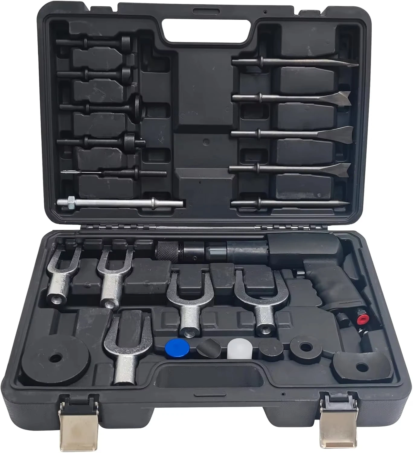 25-Piece High-Efficiency Pneumatic Hammer Kit, Engine Valve Stem Seal Removal Tool Set, OEM Supported Carton Pack