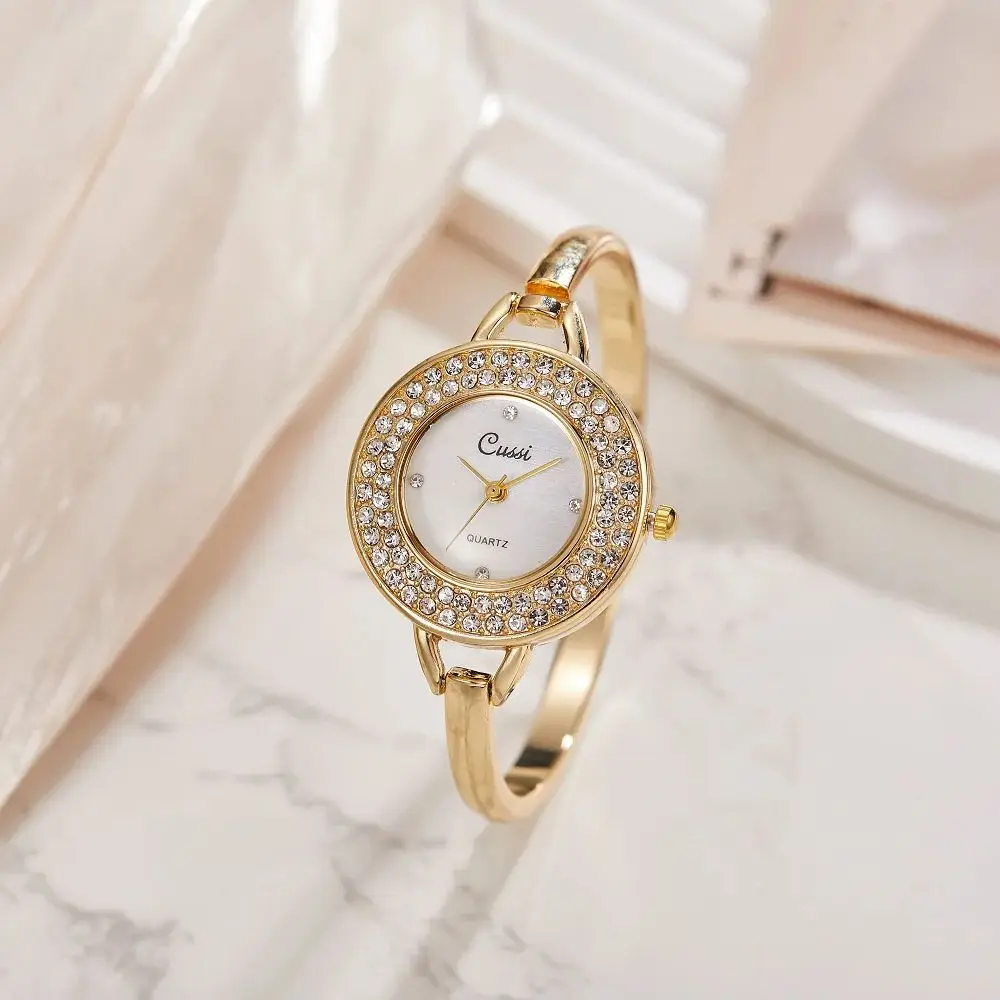 Fashionable Luxury Elegant ladies' Bracelet Watch Rhinestone dial Waterproof Women's Quartz Watch reloj часы женские наручные