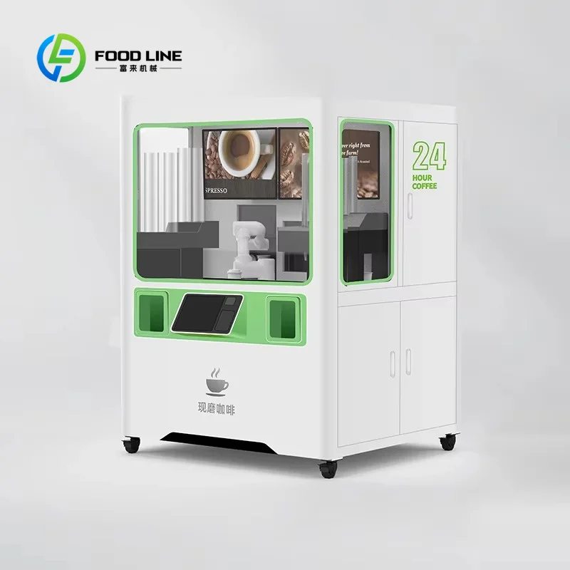 Customized Fully Automated Intelligent Cafe Barista Robotic Coffee Making Equipment Machine with 6 Axis Collaborative Robot