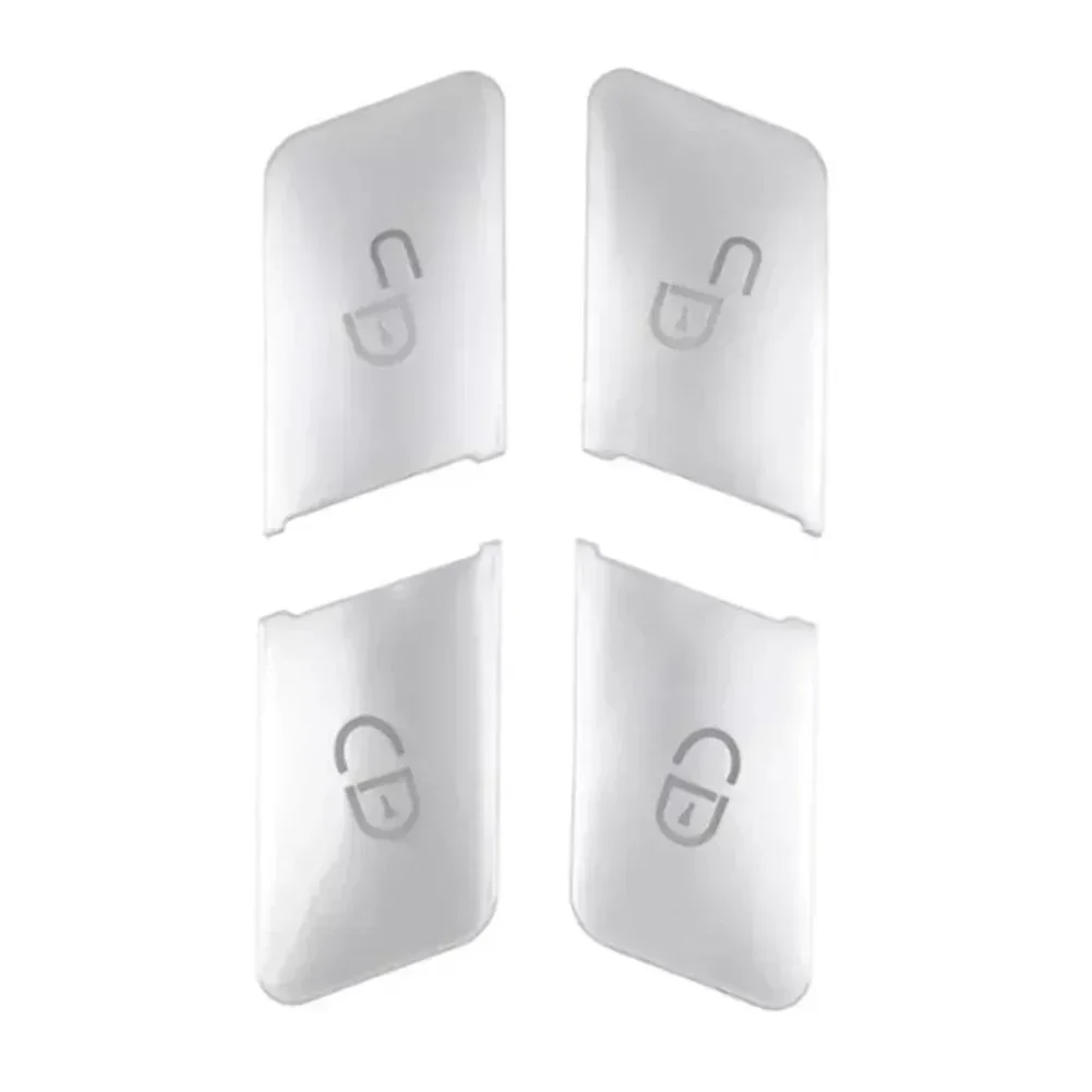 قفل باب السيارة فتح التبديل غطاء أزرار لمرسيدس لبنز C/E W204/W212 4 قطعة غطاء أزرار الكسوة الداخلية اكسسوارات #6