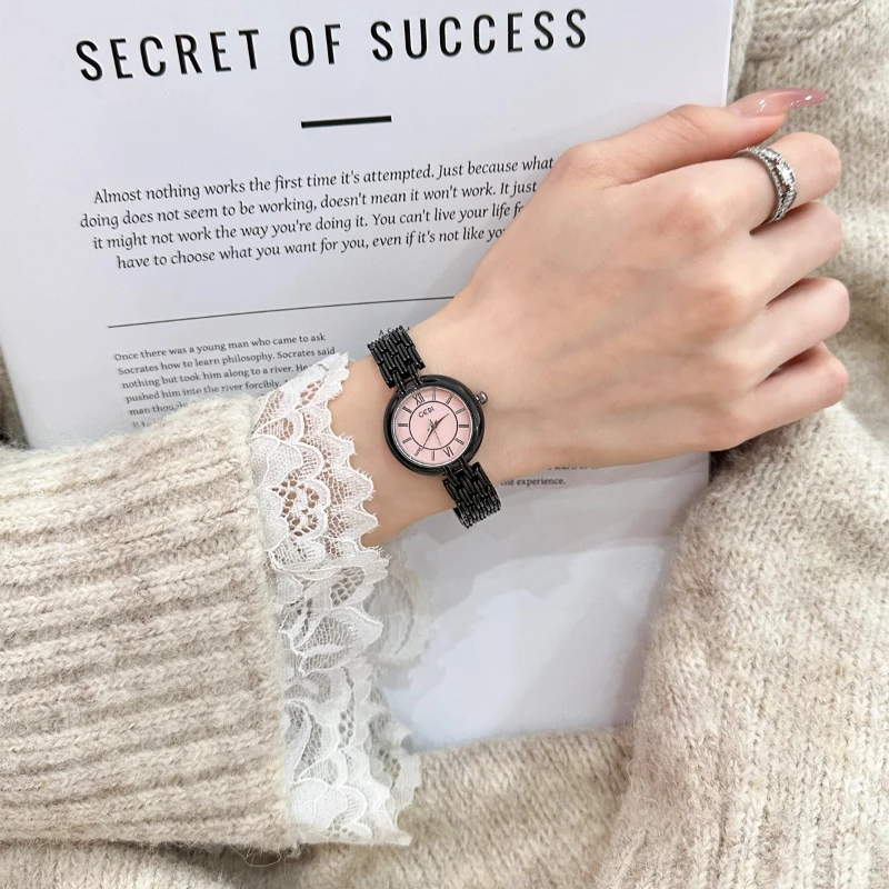 Luxury Fashion Trend Quartz Watch Women's 2025 New Student Classic Simple Temperament Women's Watch Birthday Gift