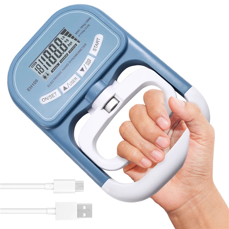 B93B-EH109 Fortschrittlicher Handgriff-Krafttester, digitales Dynamometer, 180 kg/396 lbs maximales Krafttrainingsgerät