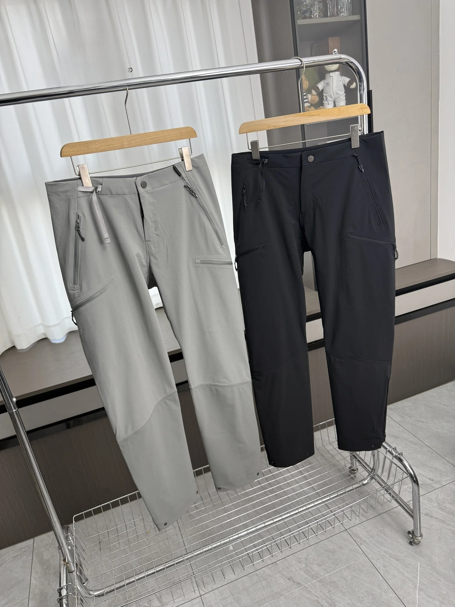 High-End Outdoor 3D Tailored Men's Casual Pants Comfortable Breathable Waterproof Spring Summer Commuting Elastic Leisure Tro...
