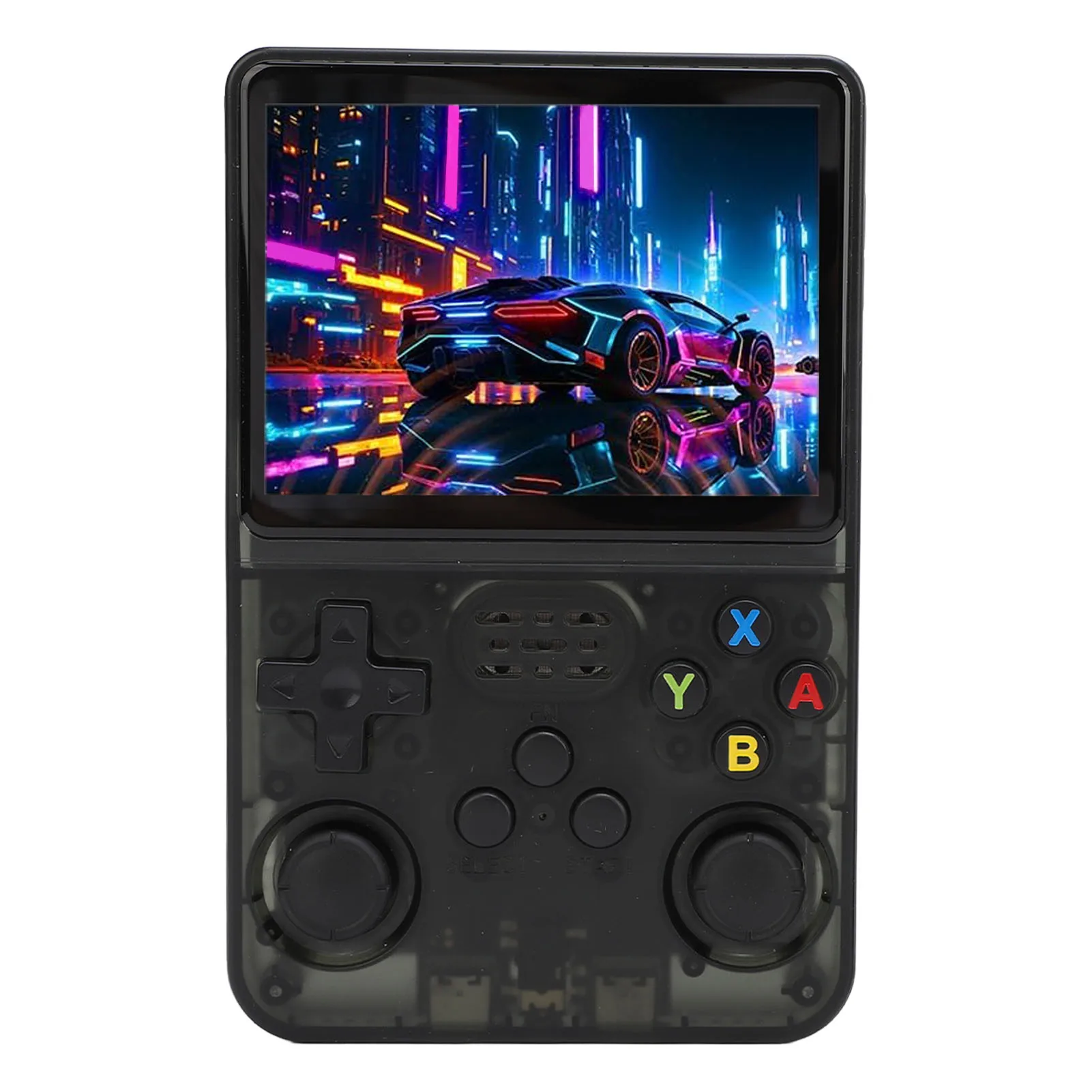 Retro Game Console Support OTG Handheld Retro Game Console Transparent Black 3.5inch IPS Screen 3000mAh 640x480 for One Player