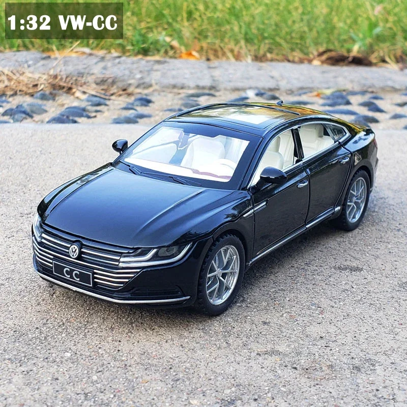 1:32 cc vw Volkswagen cc Druckguss Metall Spielzeug auto Modelle 6 zu öffnende Türen Modell Sound und Licht zurückziehen Geländewagen Spielzeug für Kinder