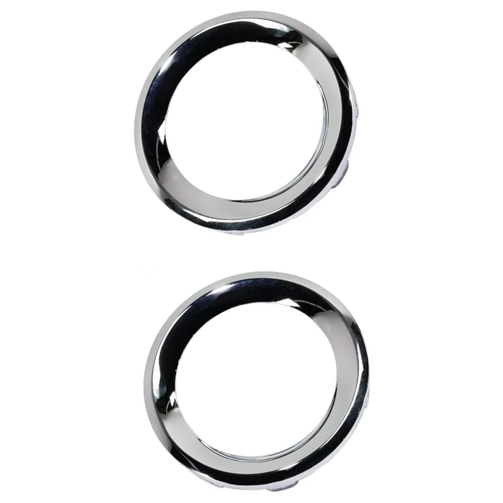 2Pcs Chrome Front Fog Light Lamp Trim Ring Cover Left & Right For Jeep Renegade Sport 2019 2020 2021 6VN96SZ0AA 6VM61SZ0AA