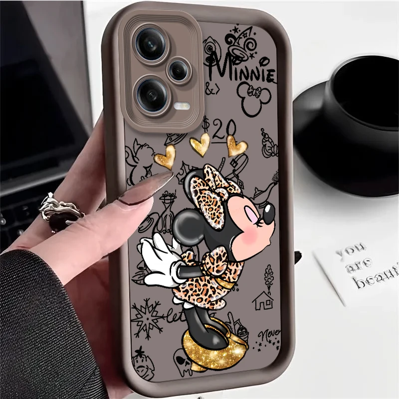 Disney Mouse Minnie For Redmi Note 13 12 11T 11S 11E 10S 10T 9 8 7 Pro Plus Lite  Eye Ladder Phone Case image 3