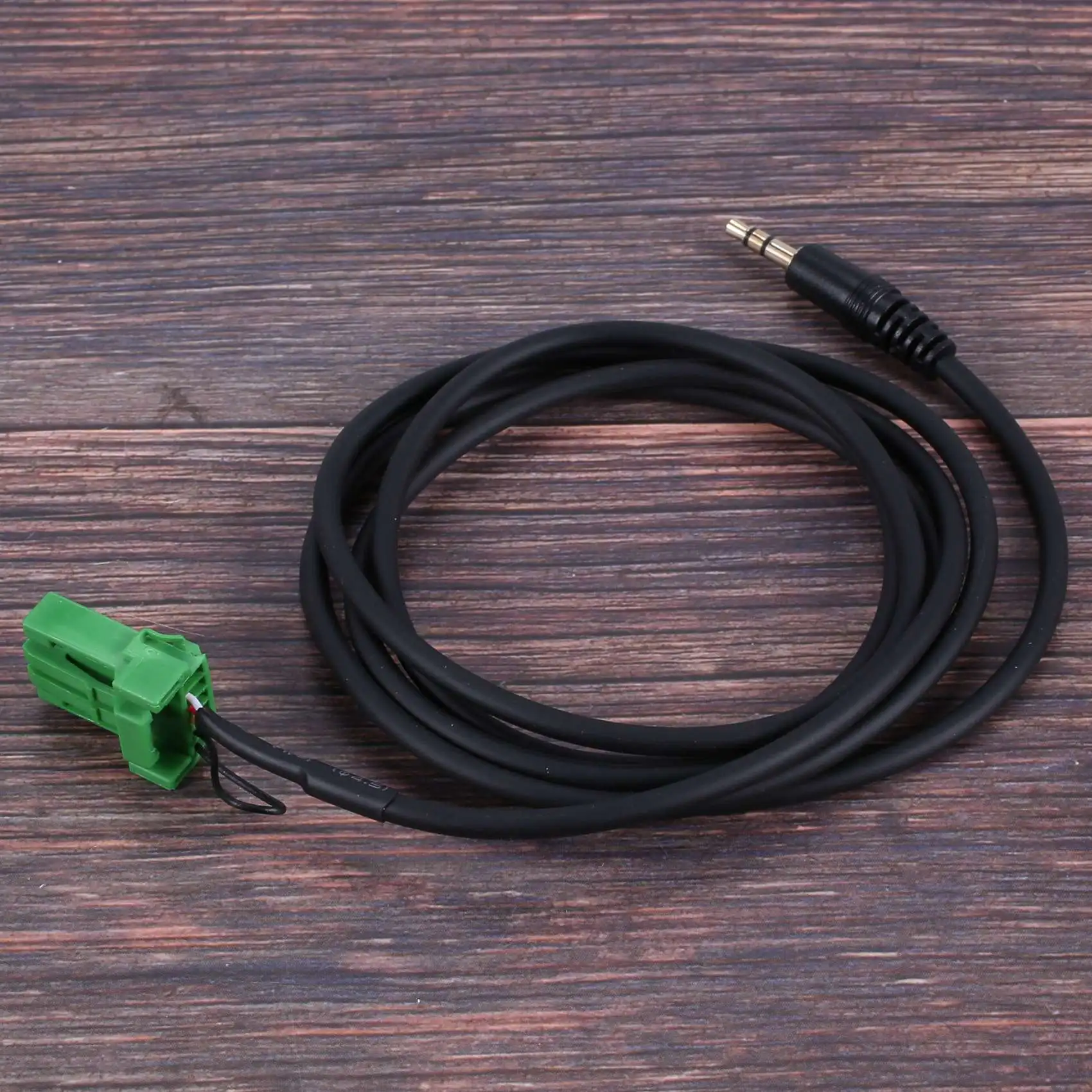 6Pin Green Connector Stereo 3.5MM Jack Audio Aux-in MP3 Cable Wire for Honda Jazz Fit 2002-2006